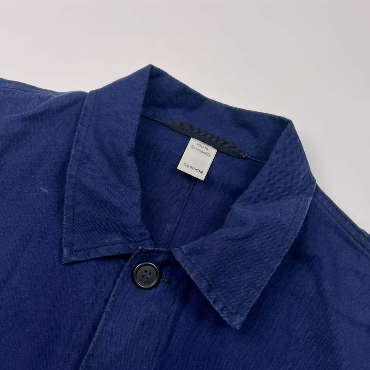 Baumwolle SANFOR サンフォー DREINAHT ワーク ジャケット コート /ブルー ネイビー