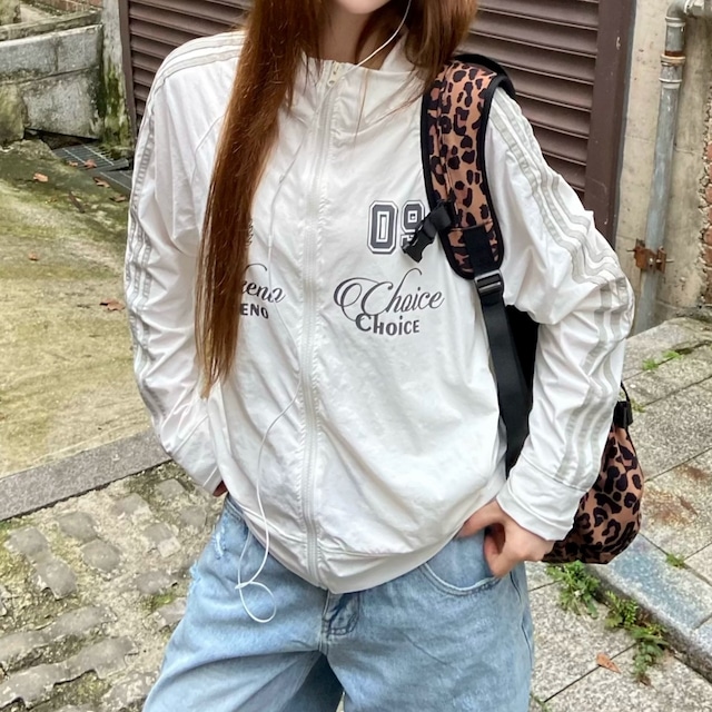 サイドラインエンブレムグラフィックトラックジャケット 2col R02553