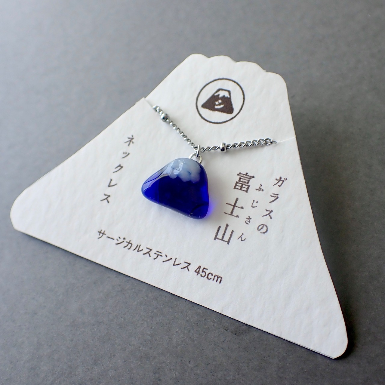ガラスの富士山ネックレス 45cm