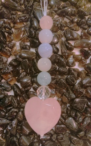 ストラップ　クリアで穏やかな心で、幸運・恋愛運アップ