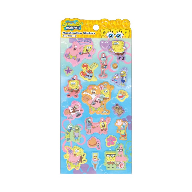【ロット販売】【10入】スポンジ・ボブマシュマロシール エンジョイ(6019306)