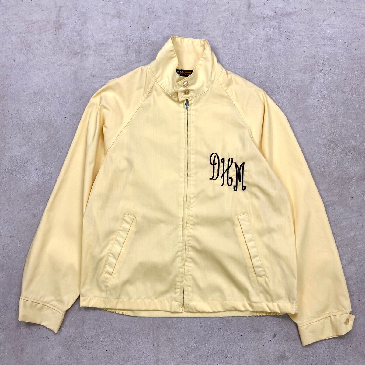 ヴィンテージ スウィングトップ 70s USA チェーンステッチ 古着 70年代 USA製 刺繡入り スイングトップ ハリントンジャケット メンズL