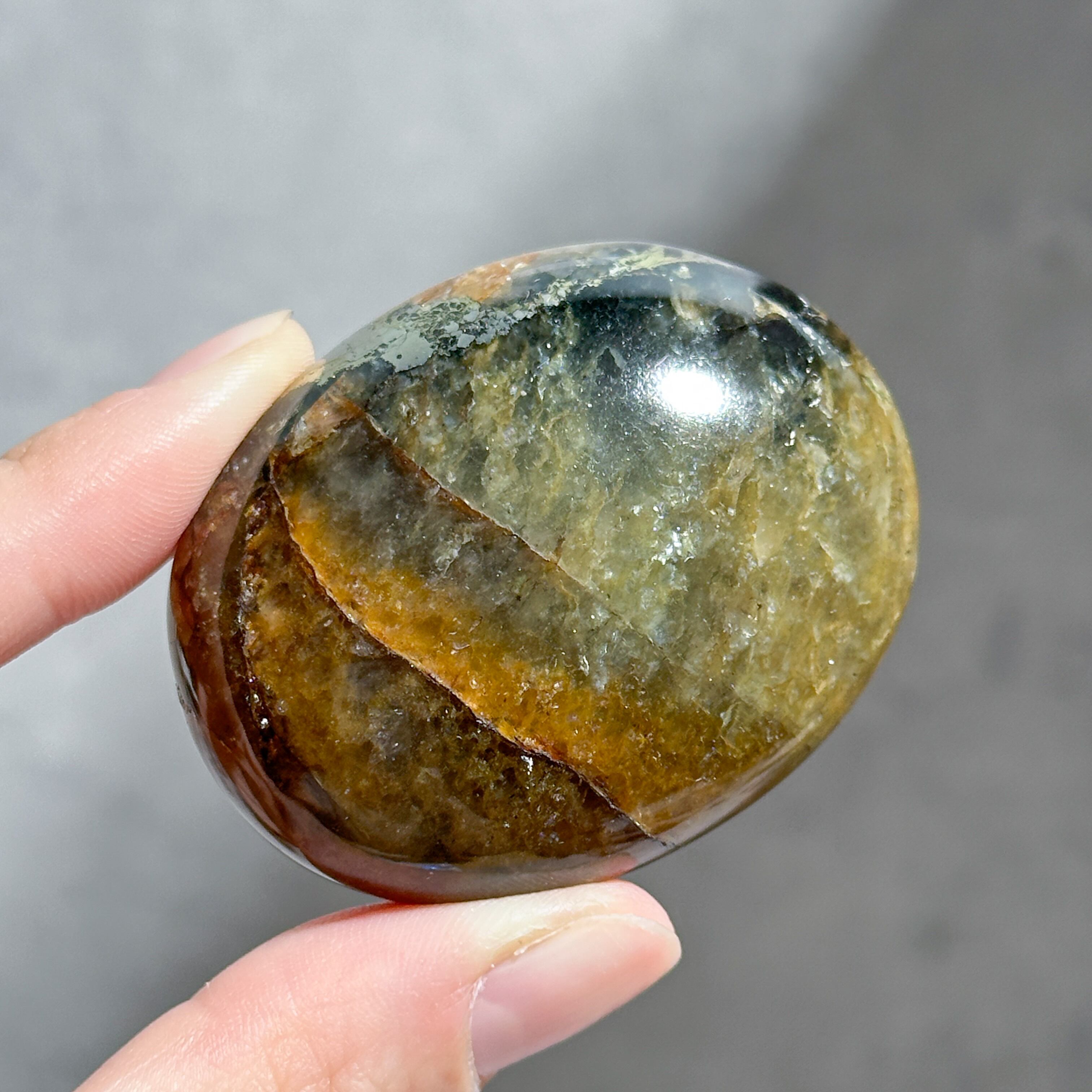 パイライト with クォーツ パーム33◇Pyrite with Quartz◇天然石・鉱物・パワーストーン