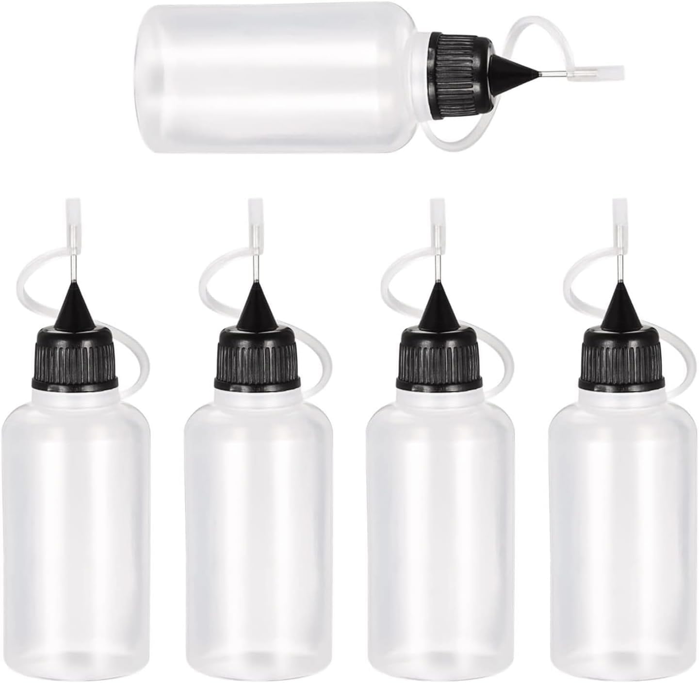 【人気】針付き ニードルボトル リキッドボトル 20ml 5個 半透明 貯蔵用 小分け容器 diy用 実験用容器 (20ml)