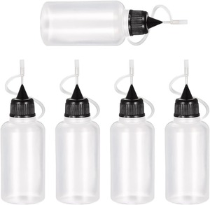 【人気】針付き ニードルボトル リキッドボトル 20ml 5個 半透明 貯蔵用 小分け容器 diy用 実験用容器 (20ml)