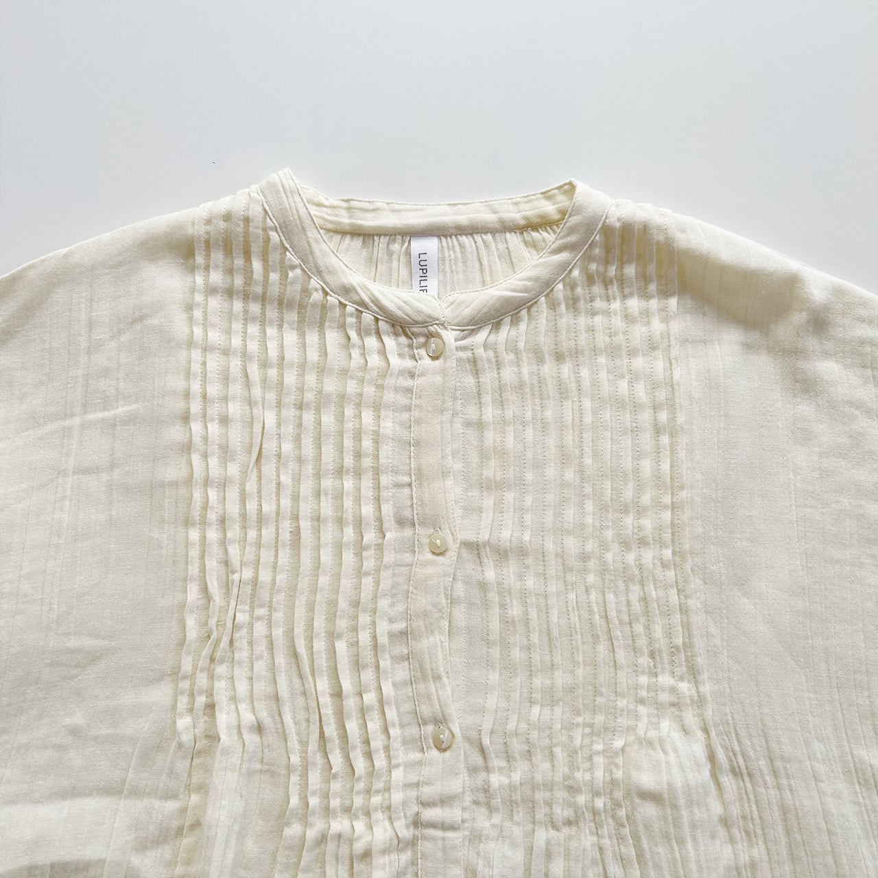 【2024SS】Double gauze pin tuck blouse