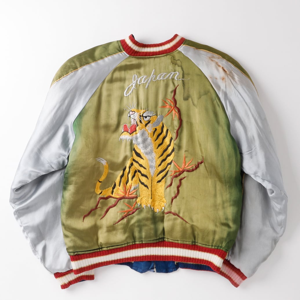 美品】50s special souvenir jacket vintage U.S. military satin