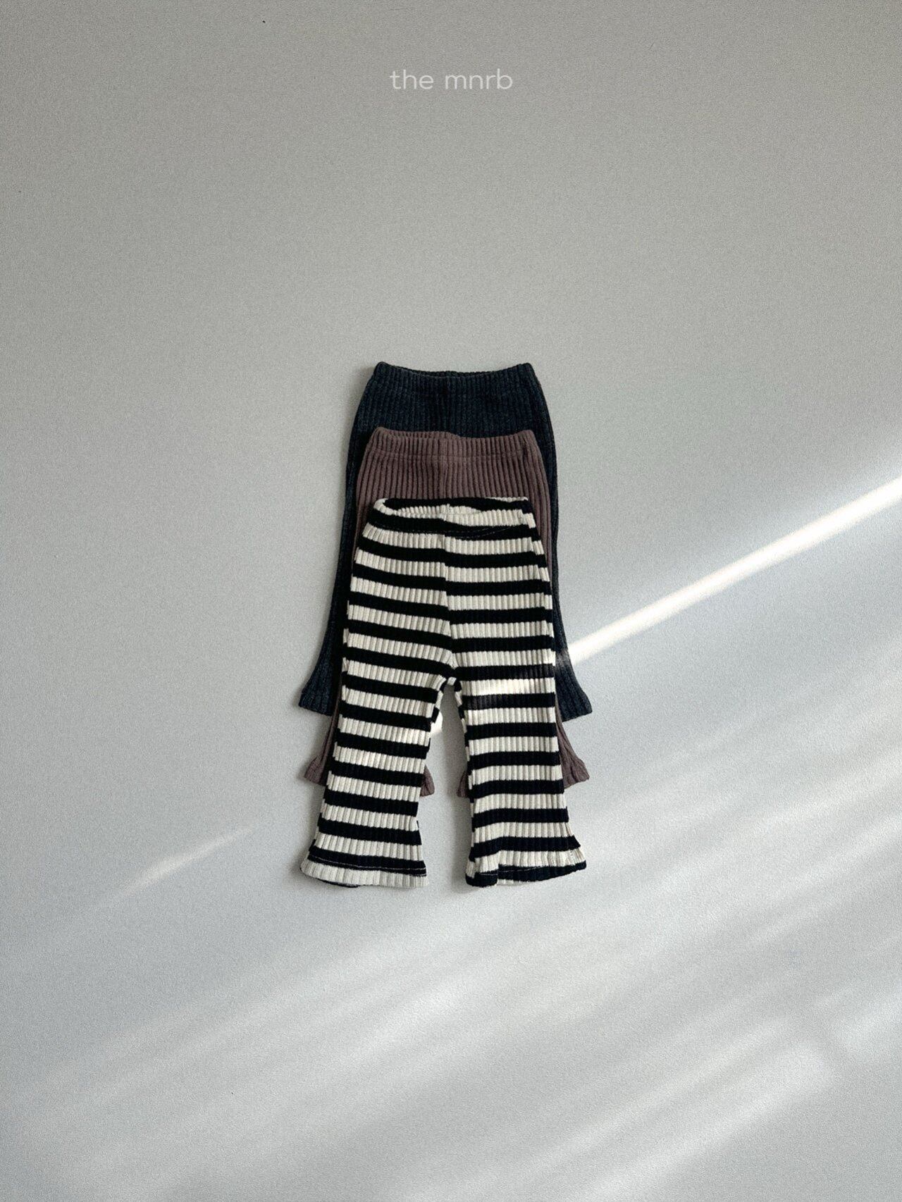 【即納】minirobe / aloe ribbed bootcut