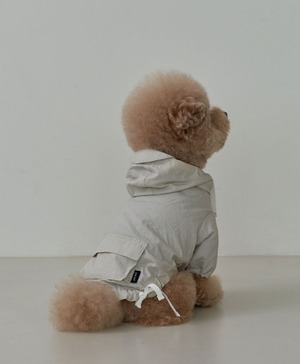 HOODED ANORAK GLAY BEIGE