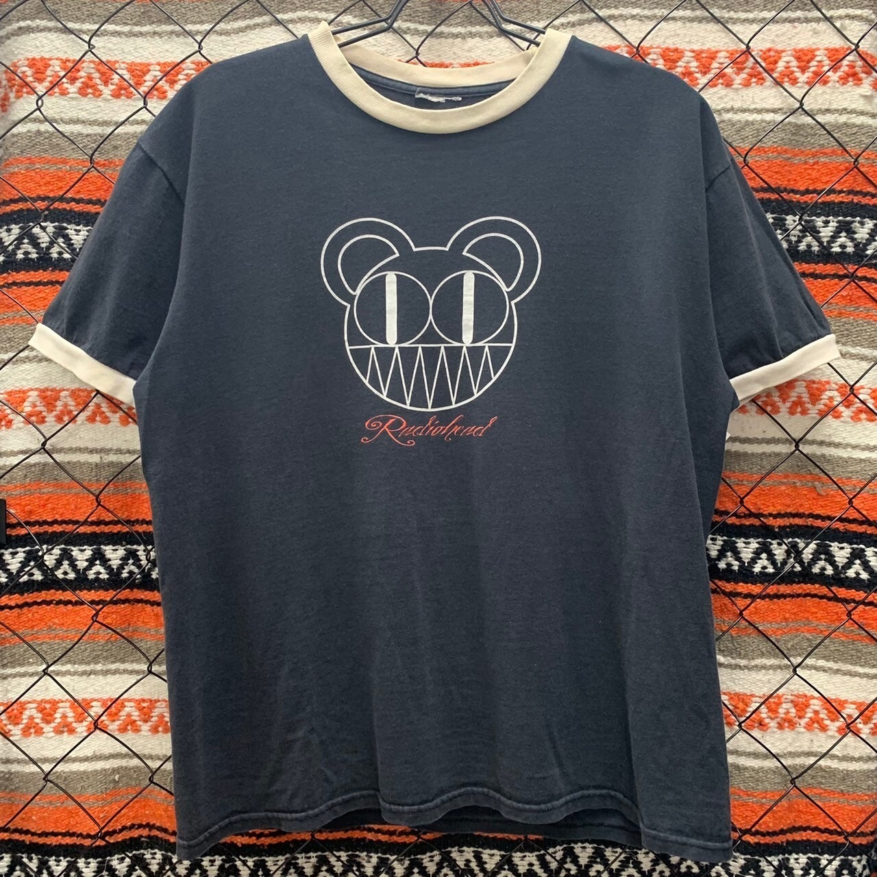 90s Radiohead レディオヘッド Tシャツ リンガー 半袖 バンド ロック 