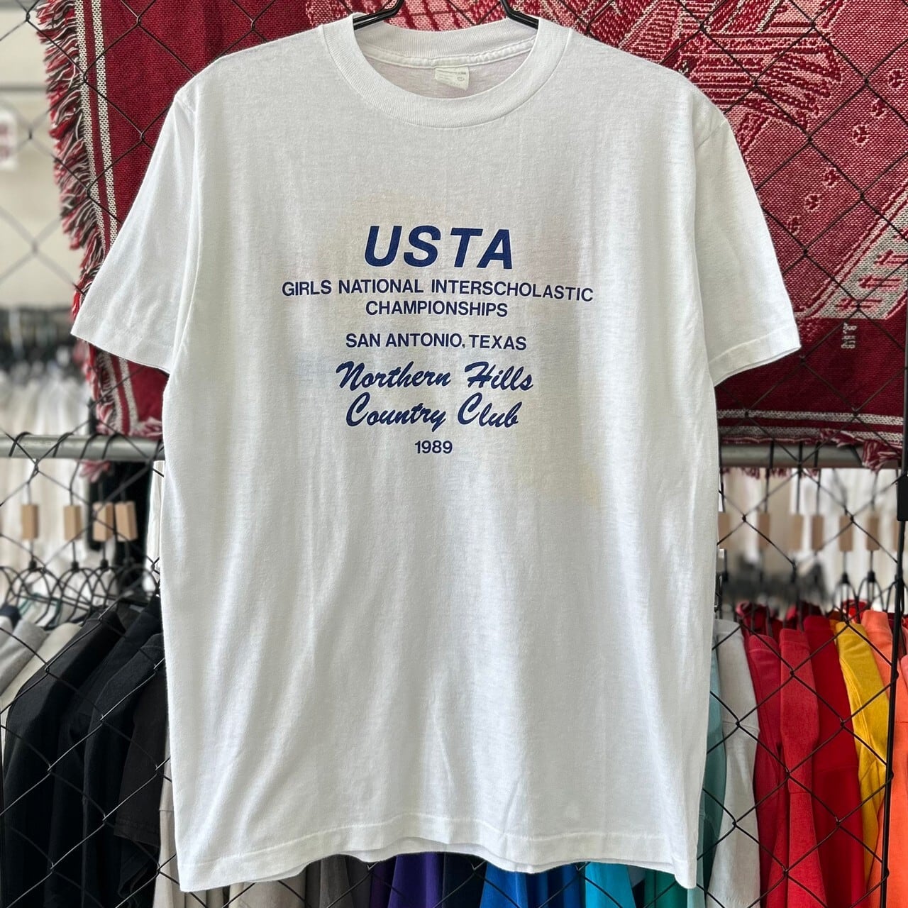 SUTTONS SPORTWEAR 刺繍Tシャツ USA製 メンズL ヴィンテージ /eaa311300