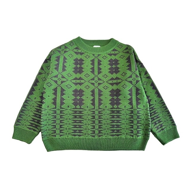 MABLI / ERYRI PULLOVER - MONSTERA/UMBER 4Y
