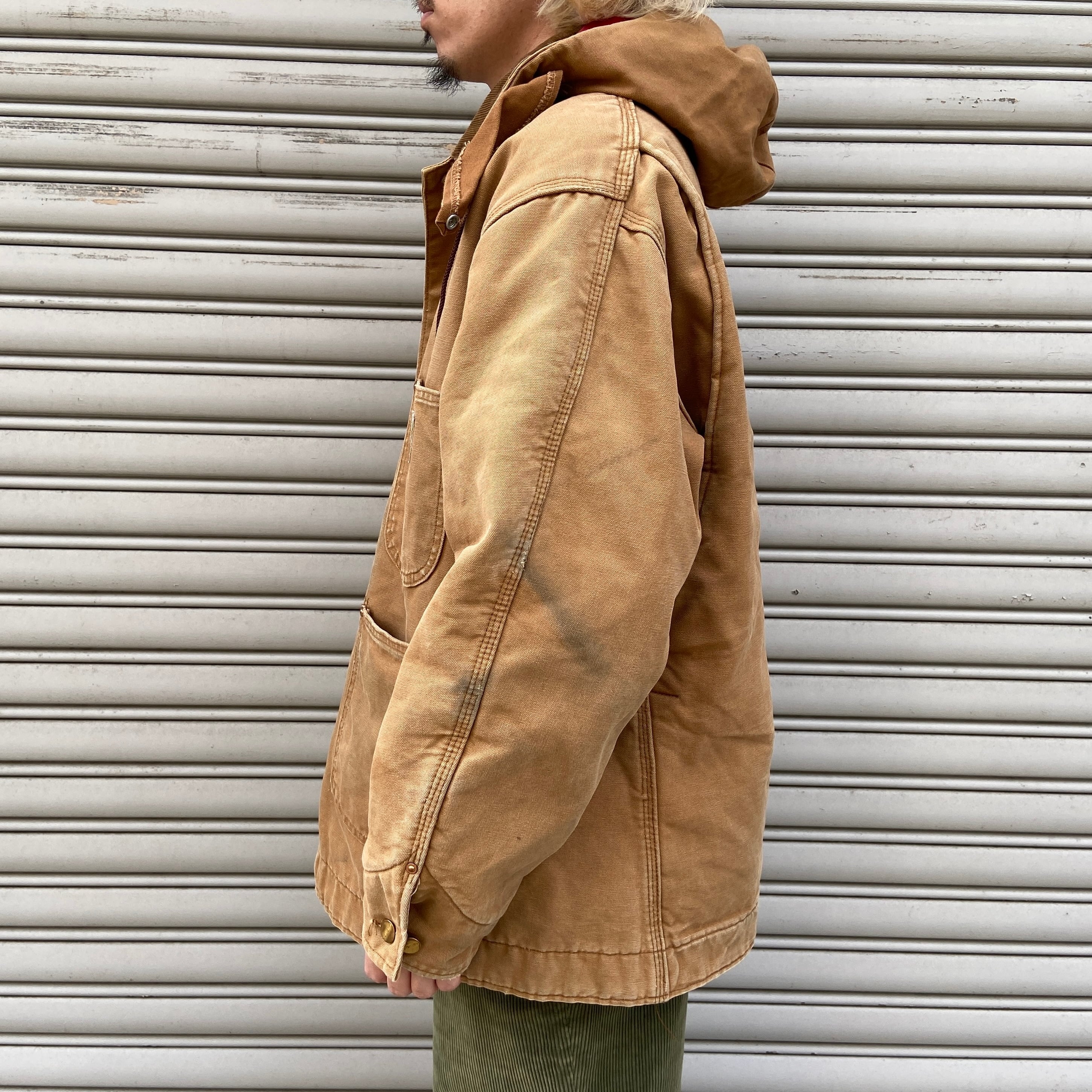 70s carhartt カーハート ミシガンチョアコート フード付き XL 70s carhartt カーハート ミシガンチョアコート フード付き XL