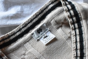 “DRIES VAN NOTEN” 90s school knit