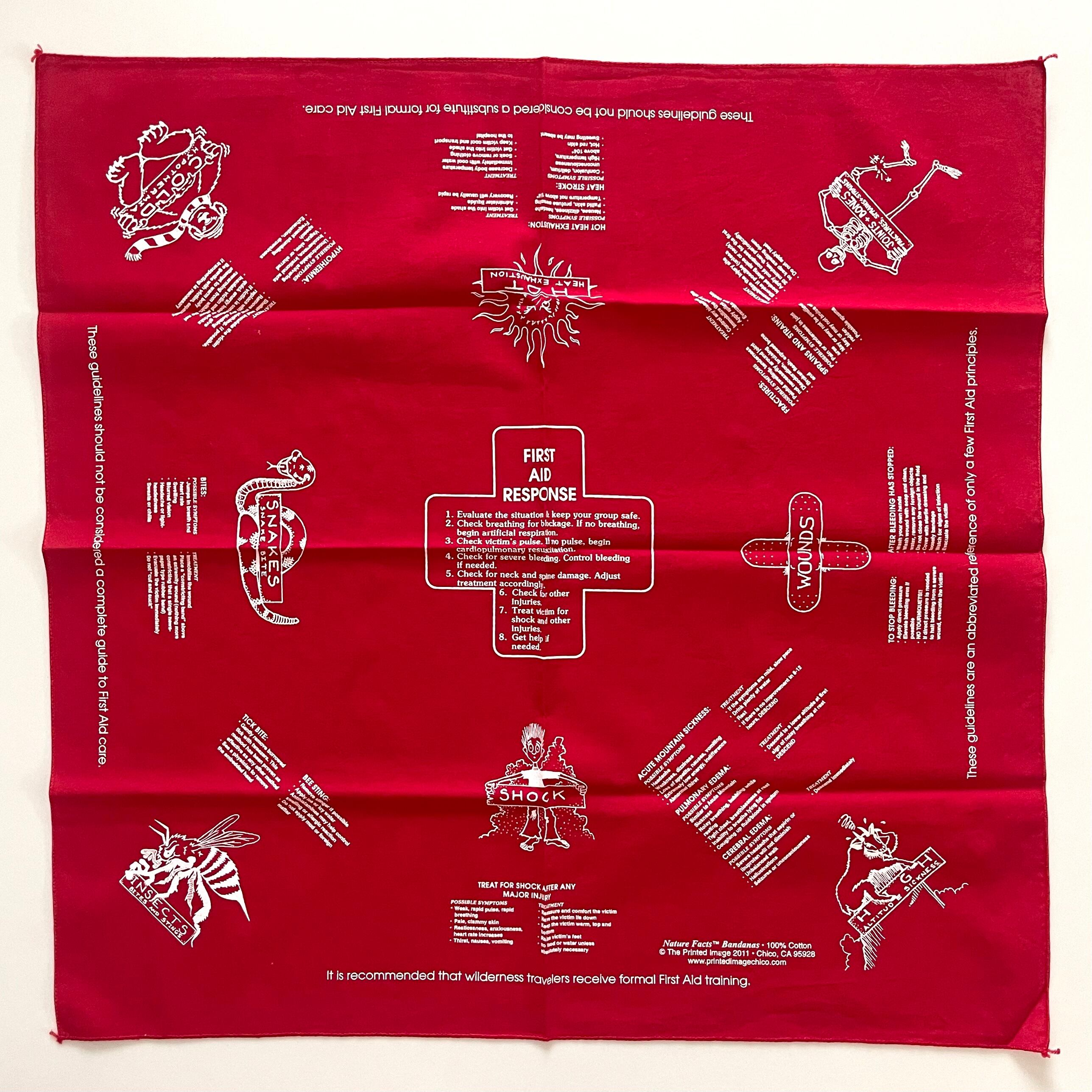 オモロ！】応急手当 バンダナ nature facts bandanas | Pay ID