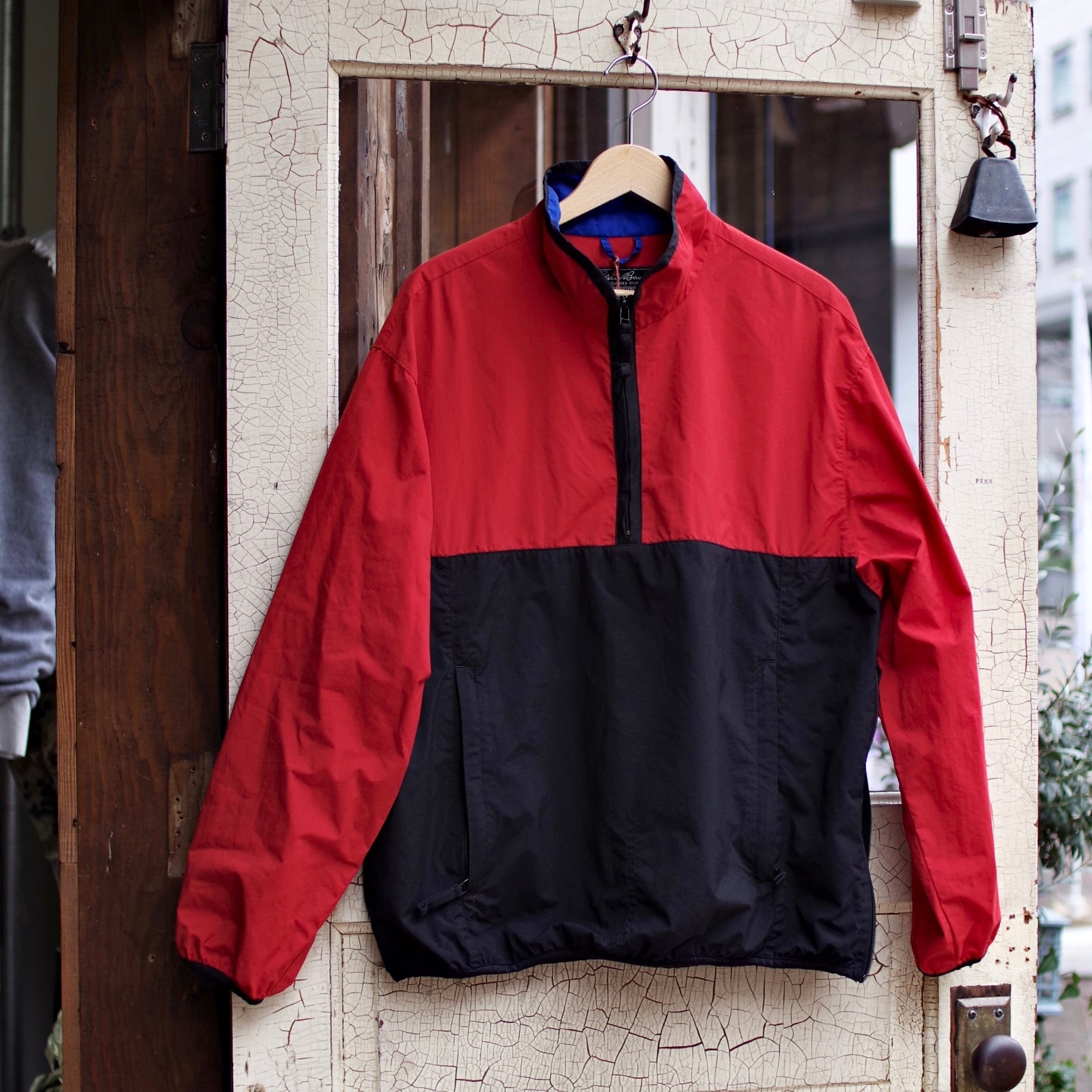 Eddie Bauer Half zip Nylon Jacket / エディーバウアー ハーフ