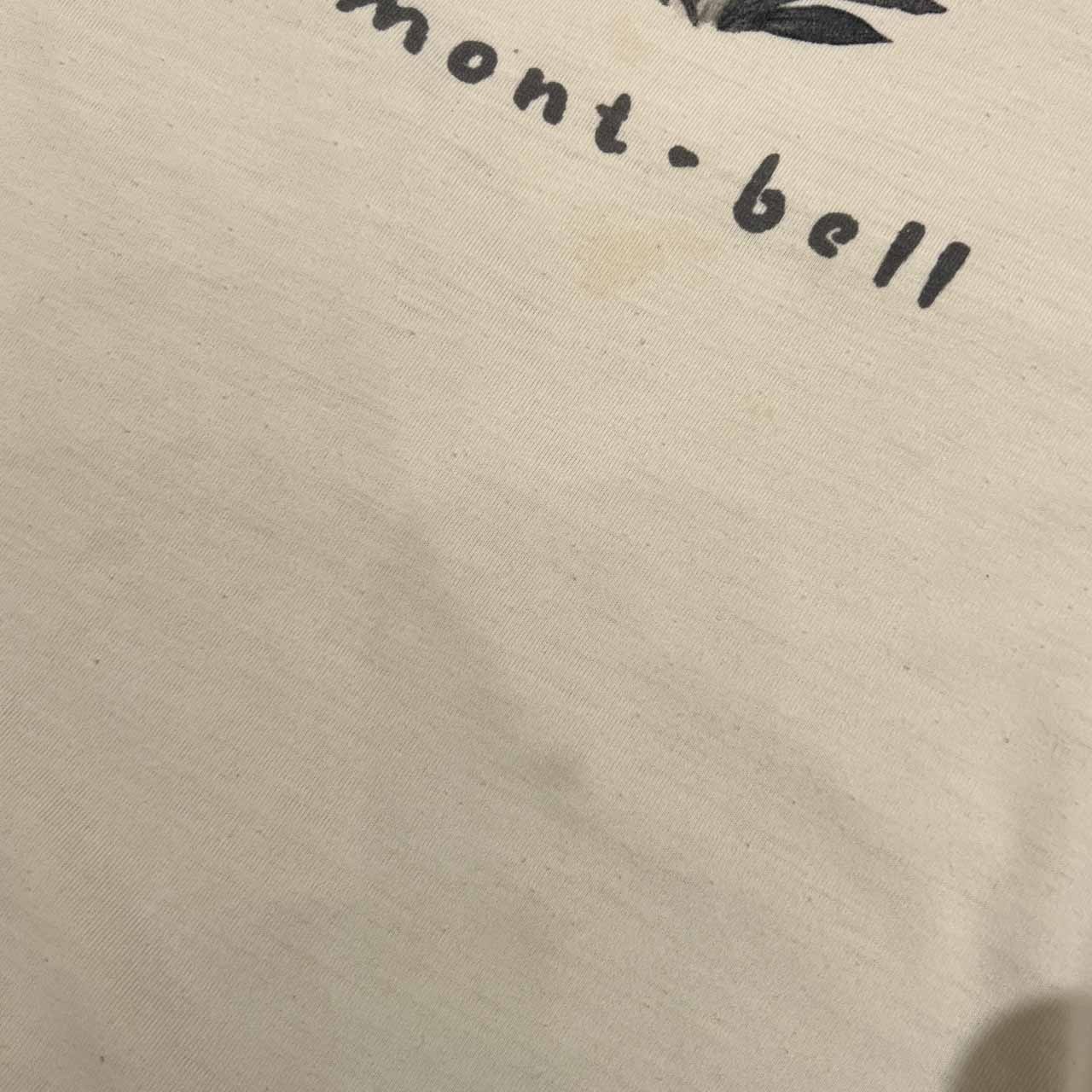 mont-bell モンベル 花柄 半袖 Tシャツ S/アイボリー系 メンズ