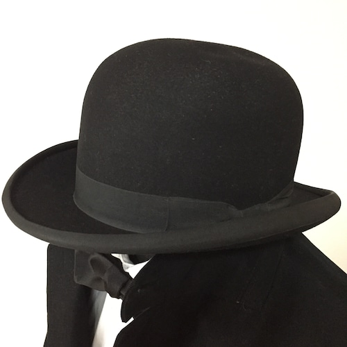 Antique Italian Bottini Black Bowler Hat