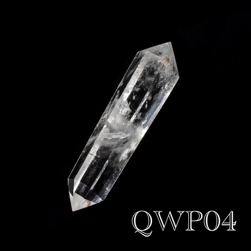 《ファントム入り》水晶 ダブルポイント ブラジル産 QWP04