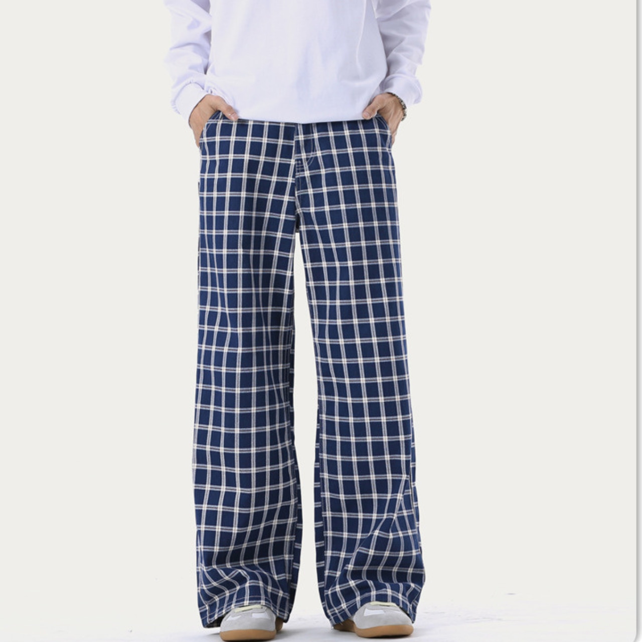 【Daily Outfit】チェックワイドパンツ【XS～２XL】　TB2029・画像2