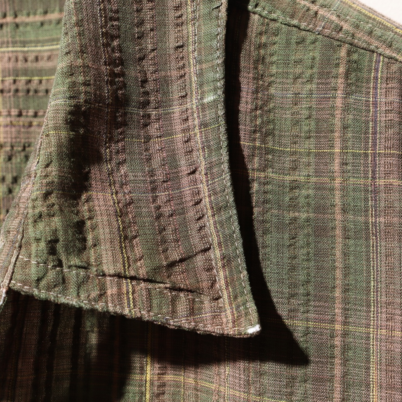 美品 XL 05年 ミリタリーグリーン Patagonia パッカーウェアシャツ パタゴニア puckerware シアサッカー