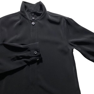 vintage GIORGIO ARMANI black drape shirt jacket