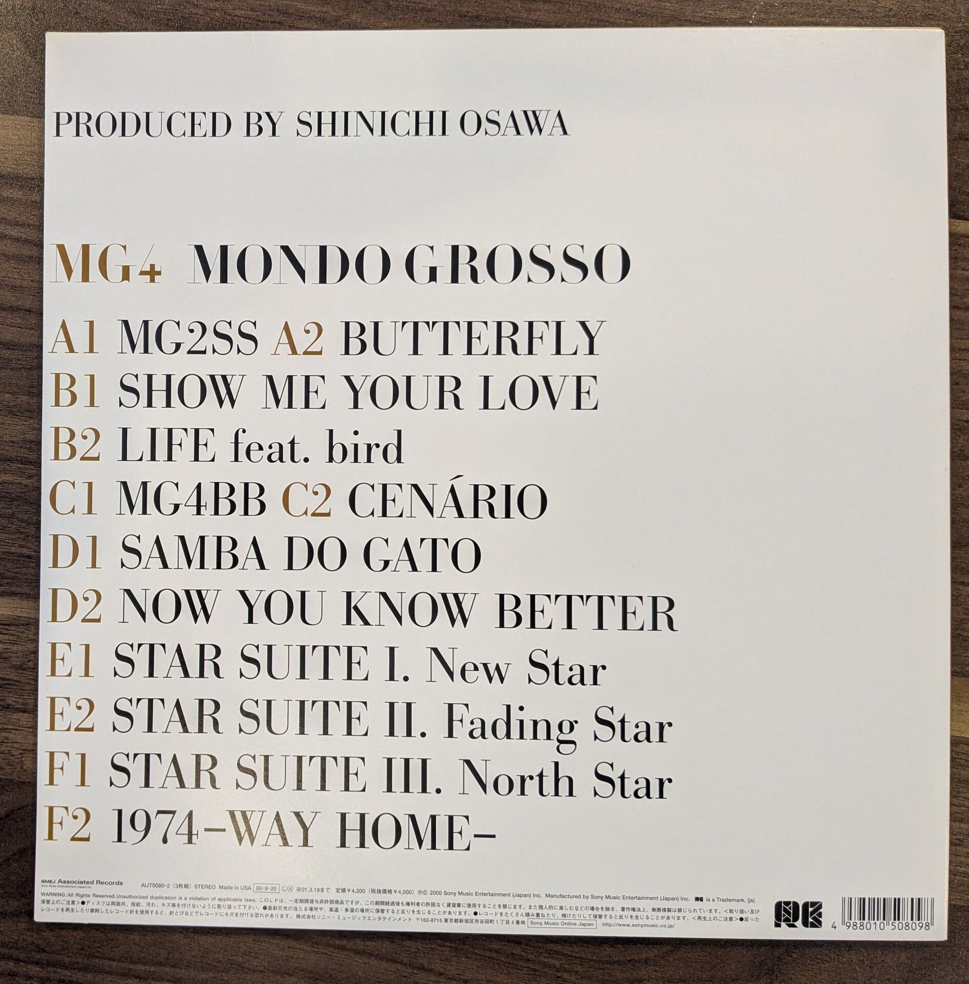 Mondo Grosso「MG4」：LPレコード | 音とこだま