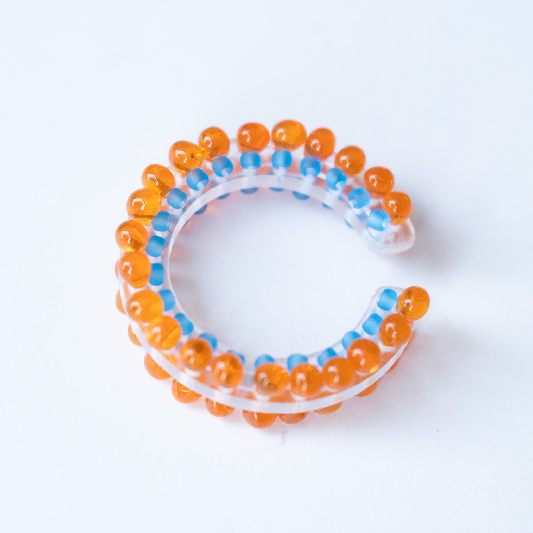 puzzle ring ear cuff L  [02]