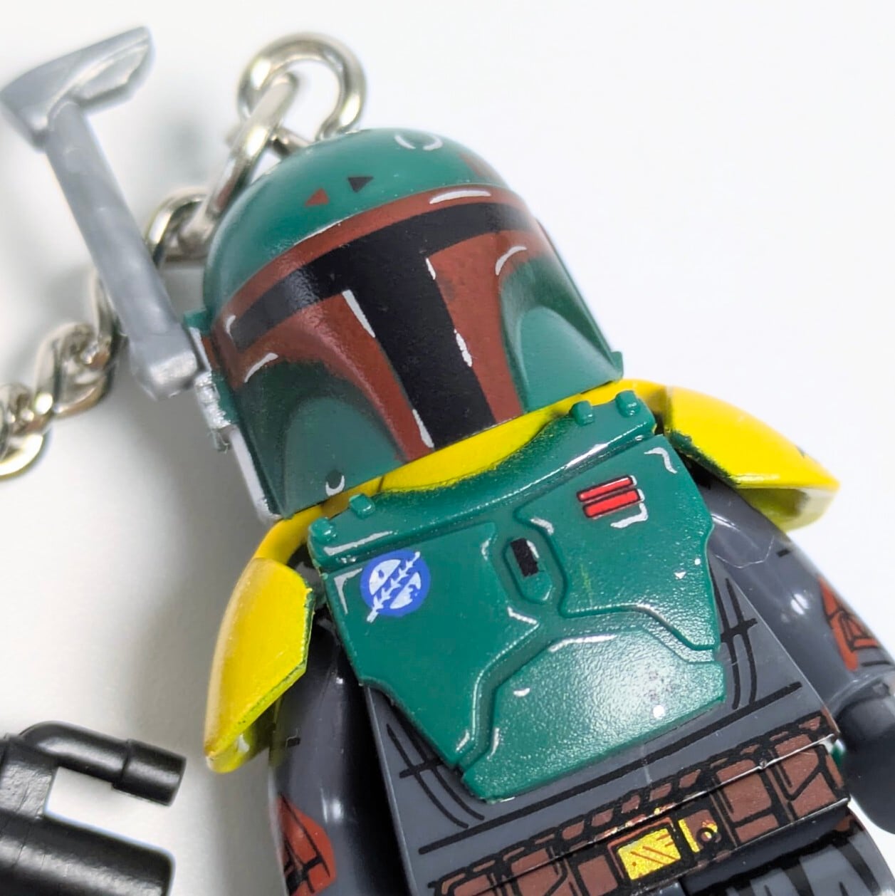★ブロックフィギュアキーホルダー★【 STARWARS ( スター・ウォーズ ) / ボバ・フェット/The Book of Boba Fett 】Boba Fett ( ボバ・フェット ) 〚アメリカン雑貨 アメトイ〛
