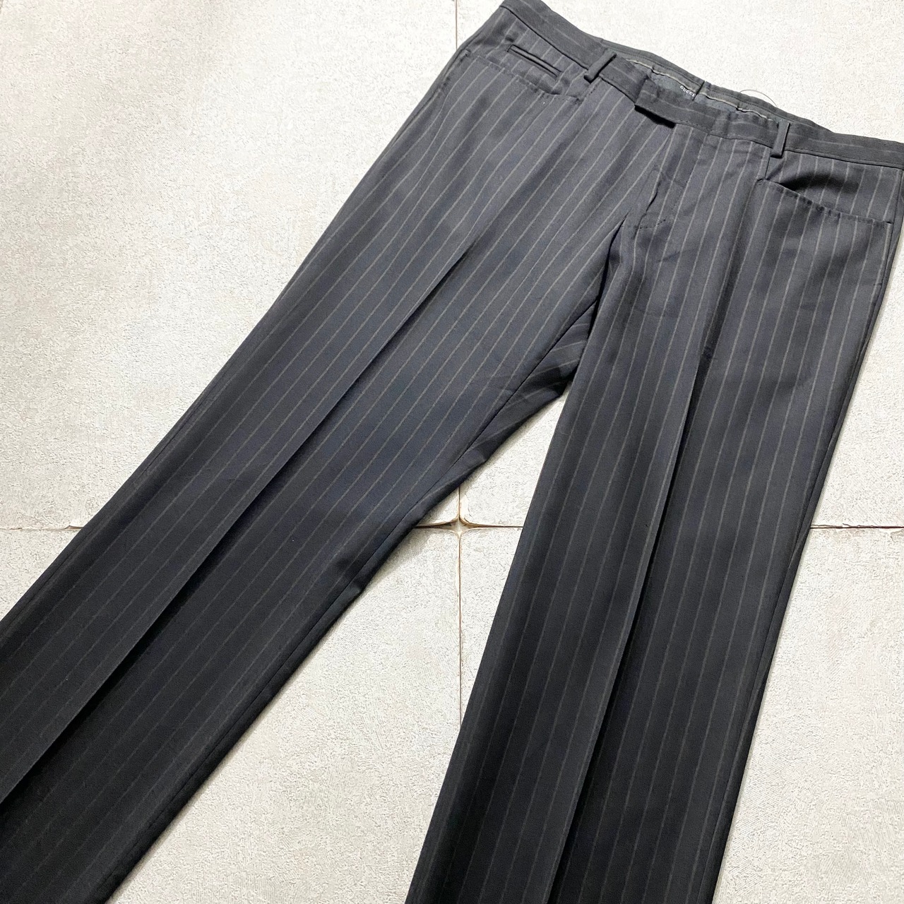 GUCCI stripe pattern slacks