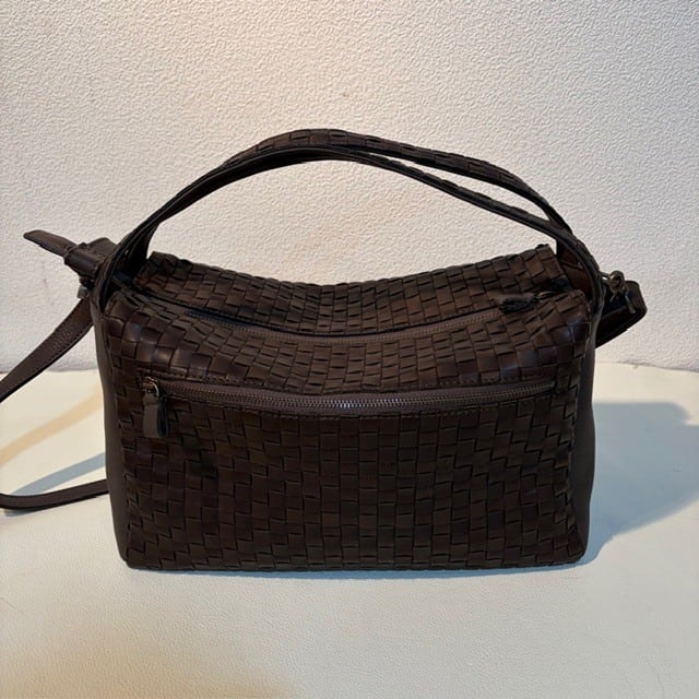 B.stuff　貴重品！ボックスシルエット2WAYバッグ(大) ブラックオリーヴ