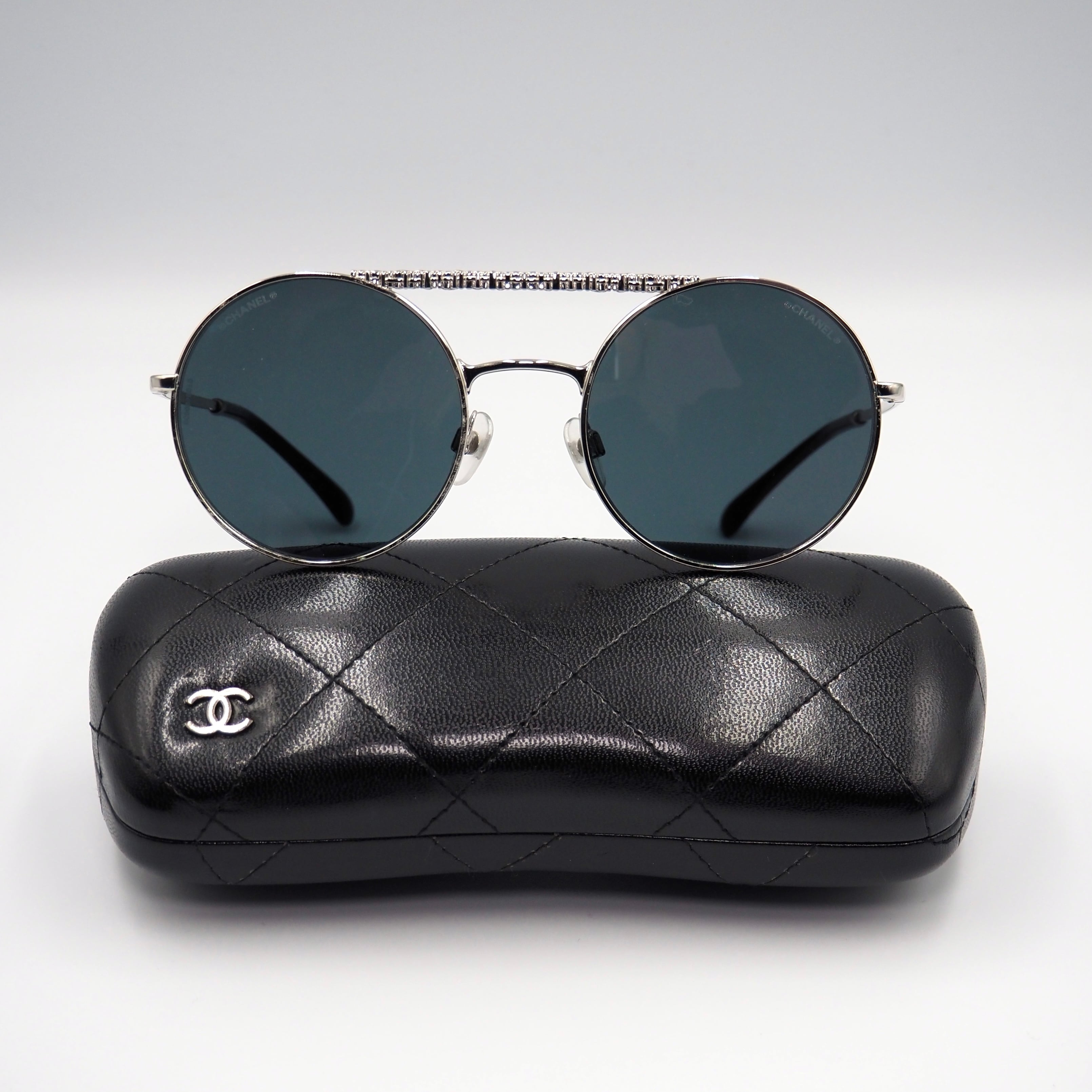 CHANEL サングラス メタル シャネル 付属品付き