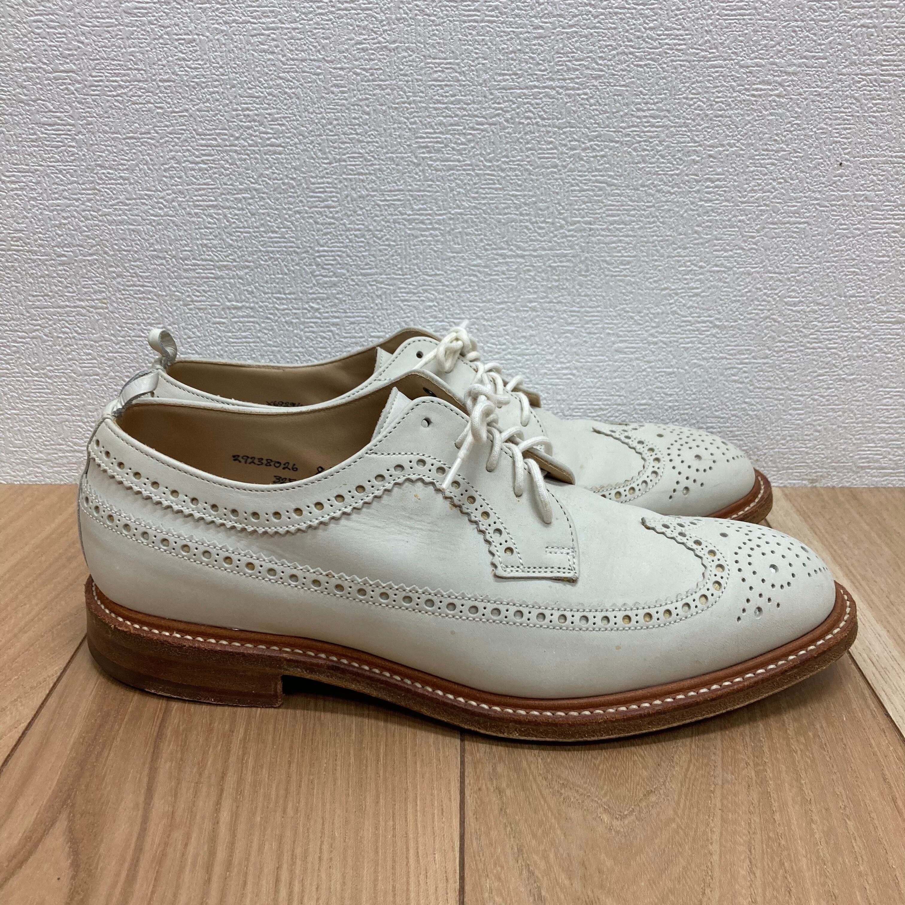 BLACK FLEECE WINGTIP LEATHER SHOES 