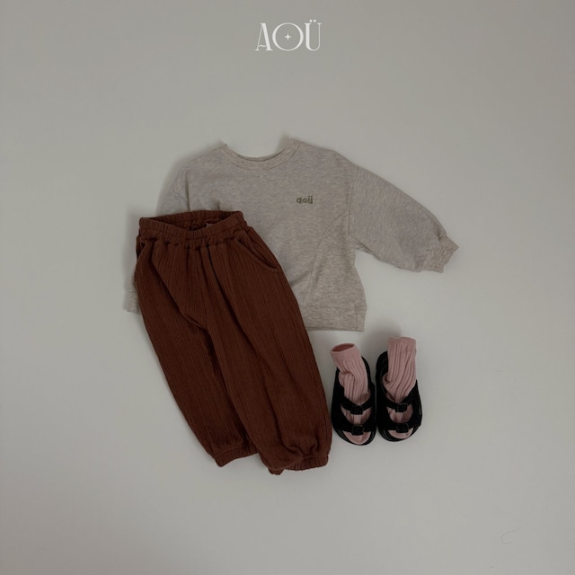 Mラス1《即納》送料無料 【aoü studio】ribbed mtm