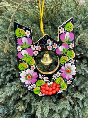 ペトリキフカ塗り　馬蹄のお守り（ピドコーヴァ）ホメンコ作