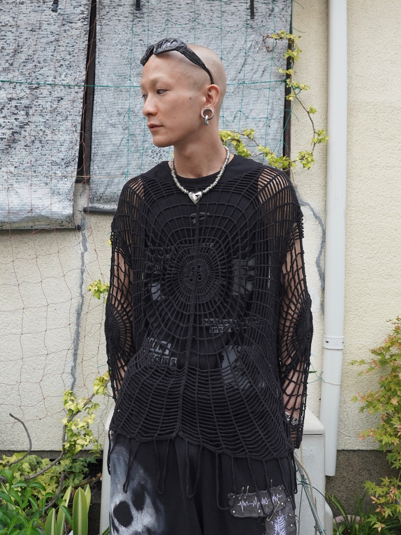 【PLANET STUDIO】spider web crochet knit