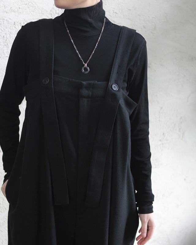 【hunch】フランネルワイドサロペ　(251251)