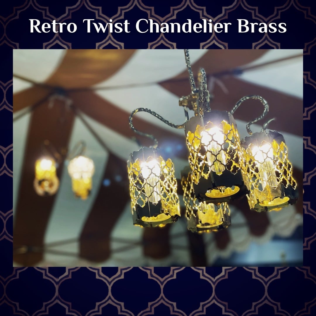 Retro Twist CHANDELIER Brass | RETROISM