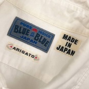 BLUE BLUE ブルーブルー 長袖シャツ S/ホワイト メンズ 聖林公司 日本製