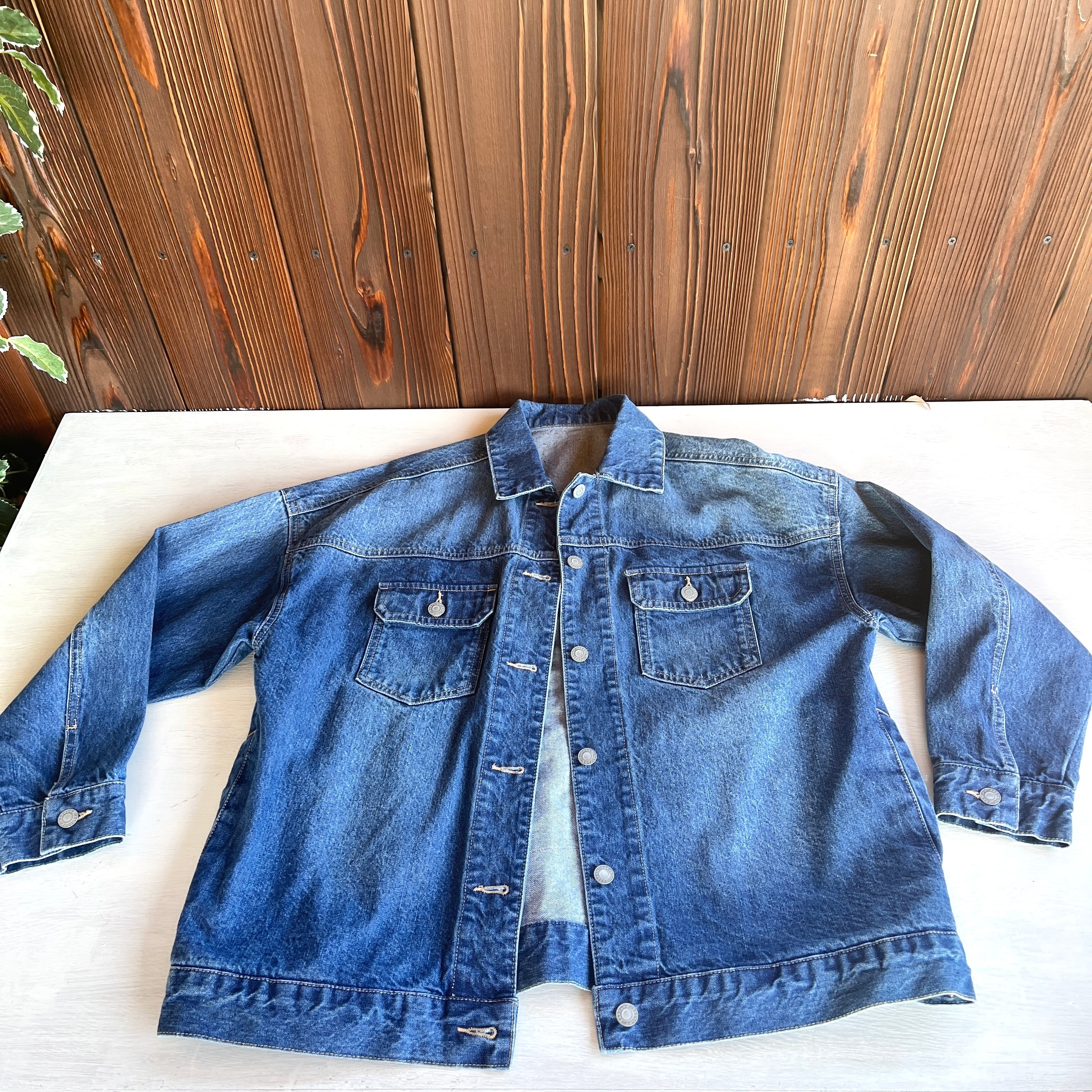 リメイクデニムゆったりジージャン | アジアン雑貨ルチュ