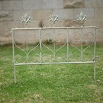 ガーデンフェンス 10個セット ガーデン ガーデニング 庭 中庭 金属 白 ホワイト 花柄 シンプル 植物 おしゃれ 北欧