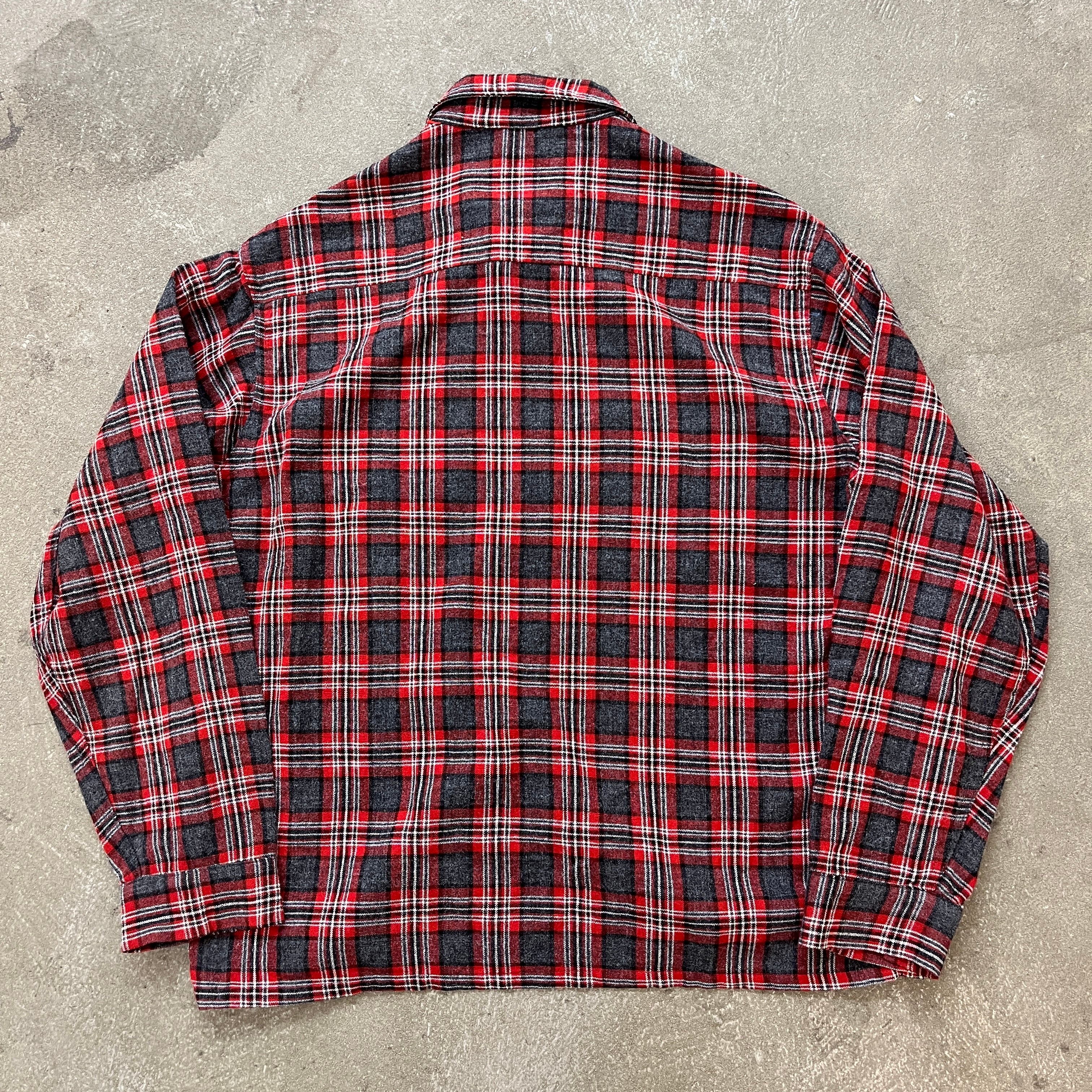 60s ウールシャツ 60s Fox Knapp Wool Shirt 60年代 ウールシャツ オープンカラー