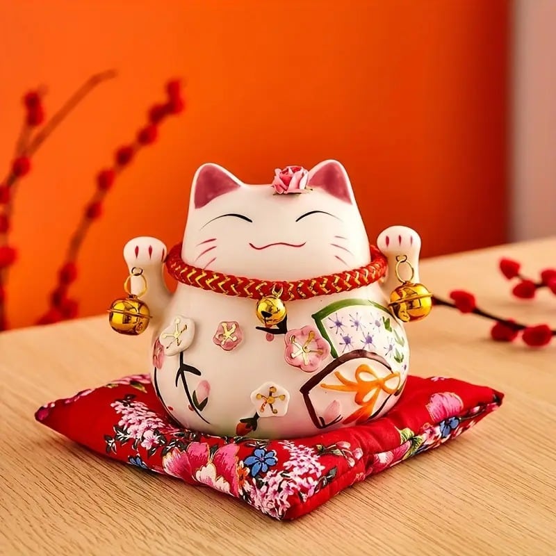 招き猫竜の置物の大きいリビング工芸品のオープンプレゼント 招き猫
