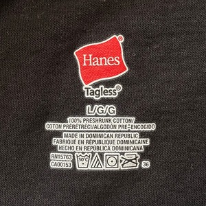 【Hanes】スポーツラジオ局 THE FAN プリント ロゴ Tシャツ L ヘインズ US古着