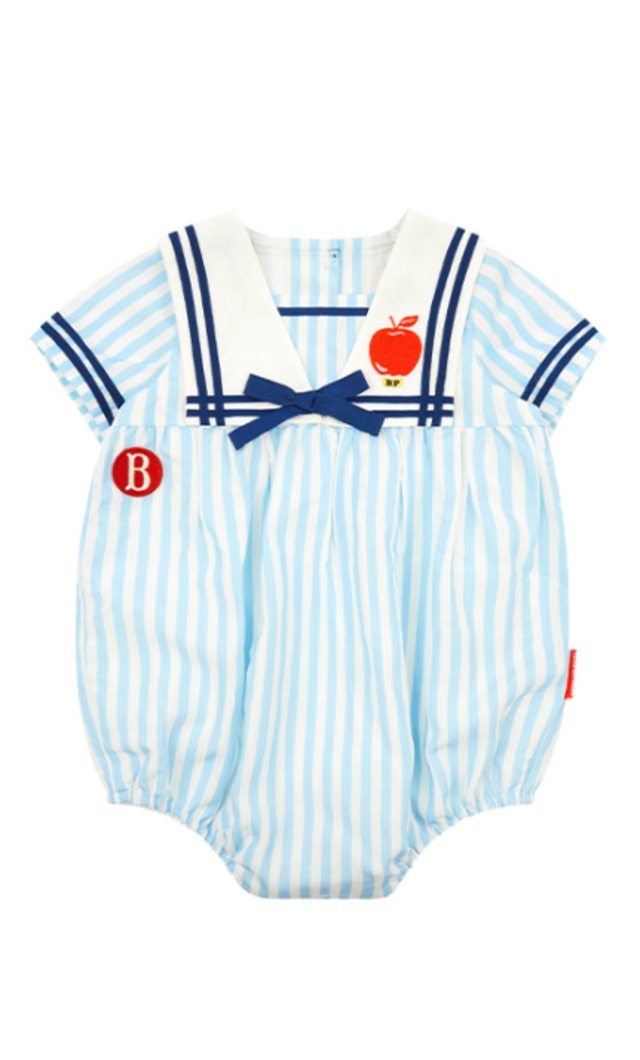 [BEBE DE PINO] Apple baby stripe sailor collar marine body suit 正規品 韓国ブランド 韓国ファッション 韓国代行 韓国通販 ベベドピノ bebedepino 日本 店舗 韓国 子供服