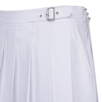 WOMEN BELT POINT PLEATS HALF PANTS