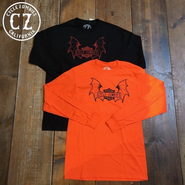 Cycle Zombies "RIDE FREE" ロンT 2カラー
