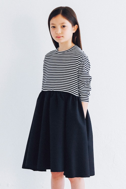 BORDER BALLERINA LONG T-DRESS 8Y-11Y