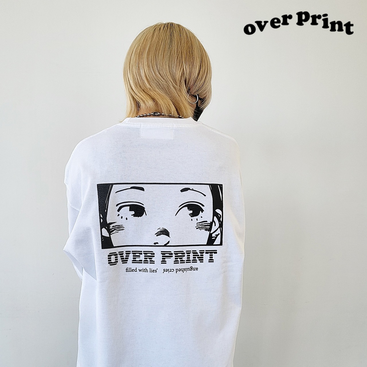 【over print】EYES Heavy LS Tee