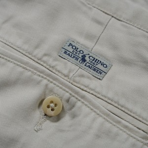 90s Polo by Ralph Lauren POLO CHINO ANDREW light beige [W30L29相当] 古着